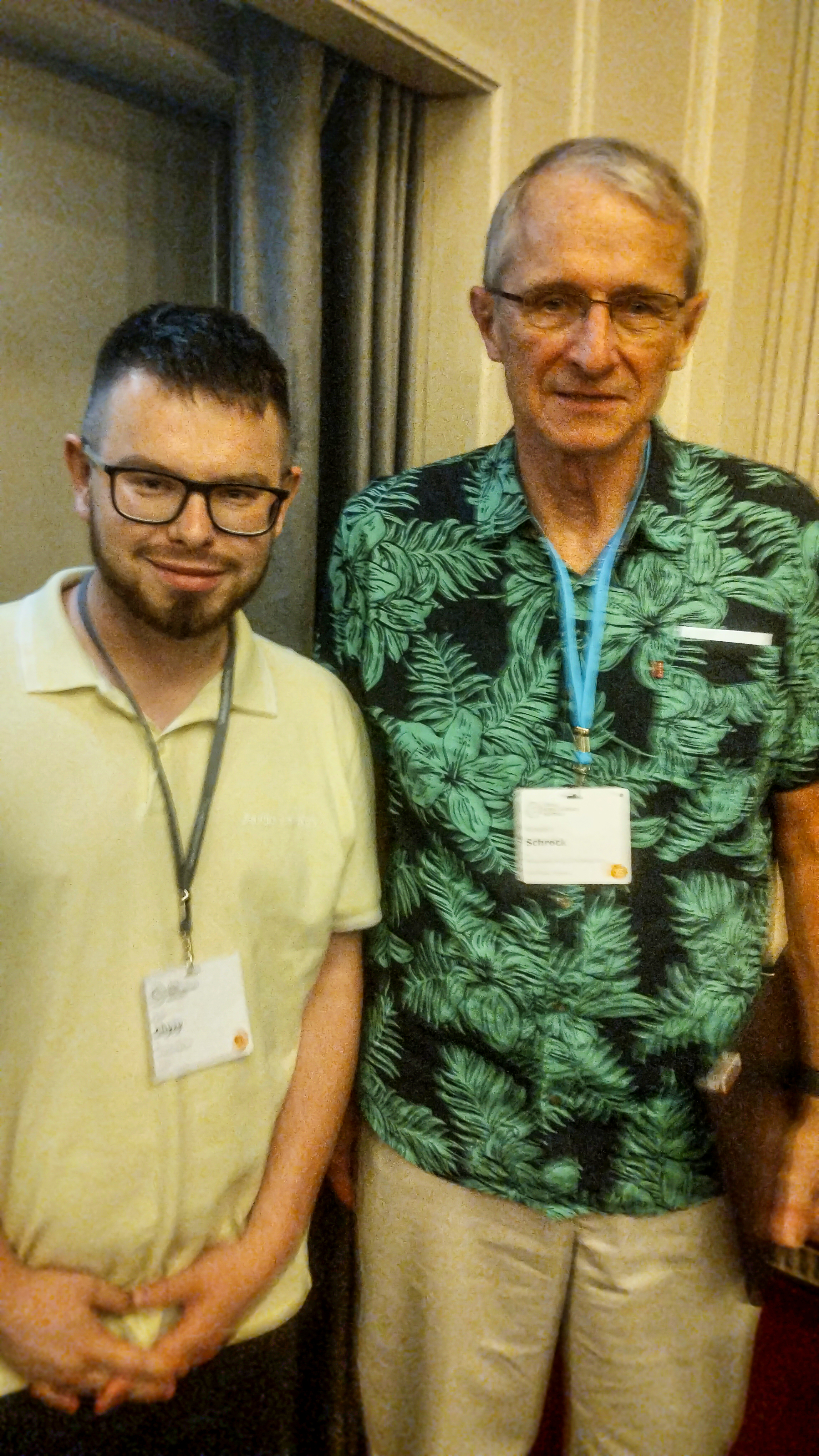 Piotr Chyży i Richard Royce Schrock (laureat Nagrody Nobla z chemii, 2005 rok)